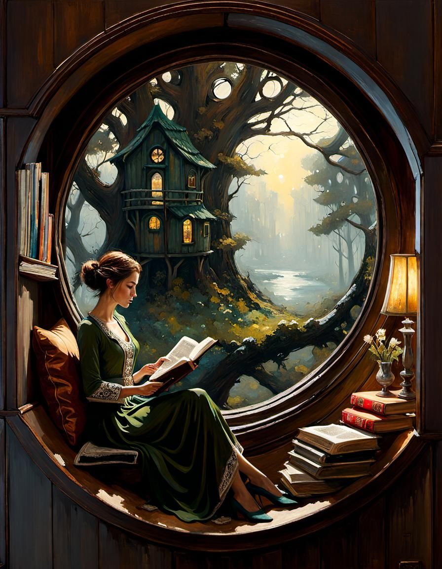 Tree House Reading Nook  by @kauri