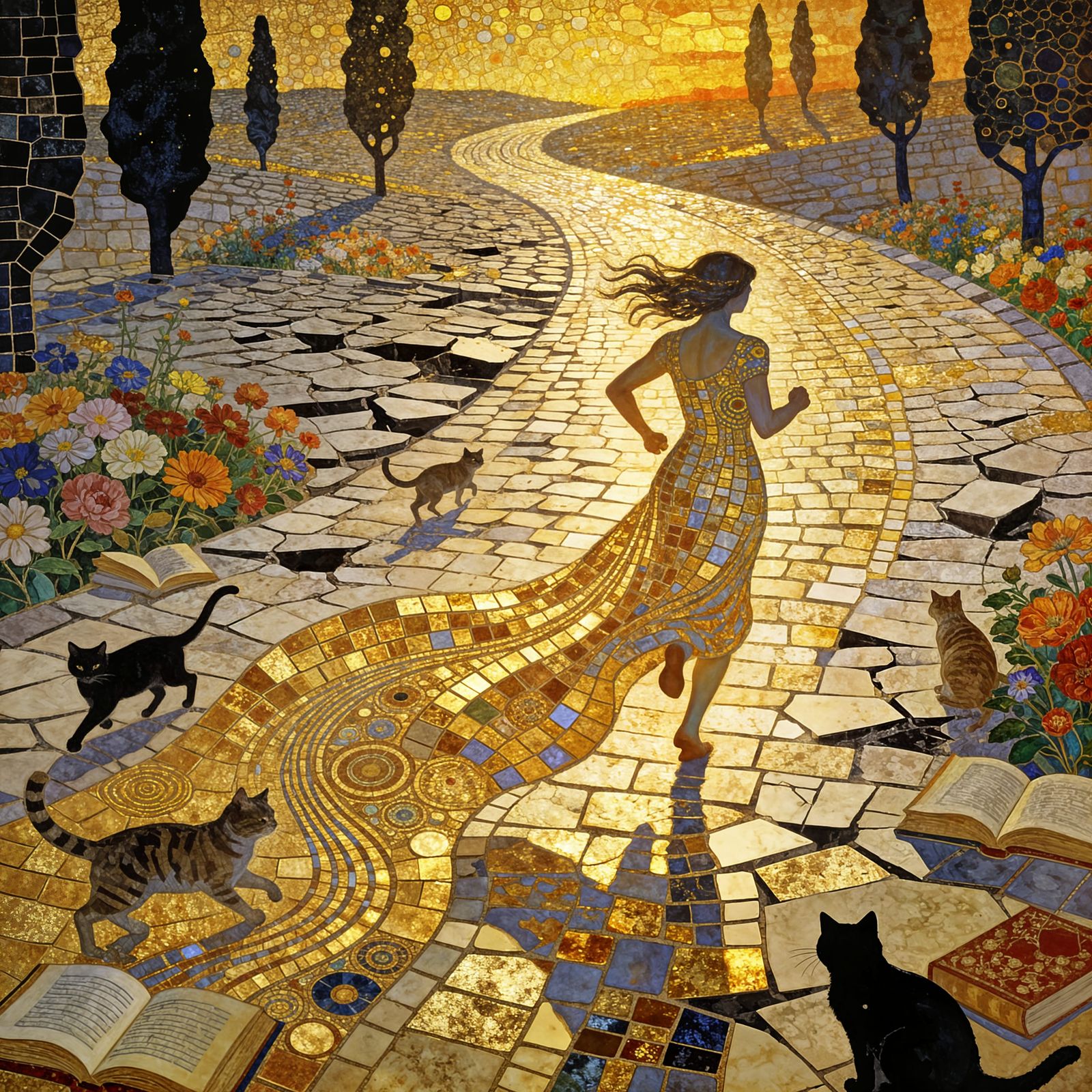 Running late and never getting there.   by @Tiny Pearl Cat