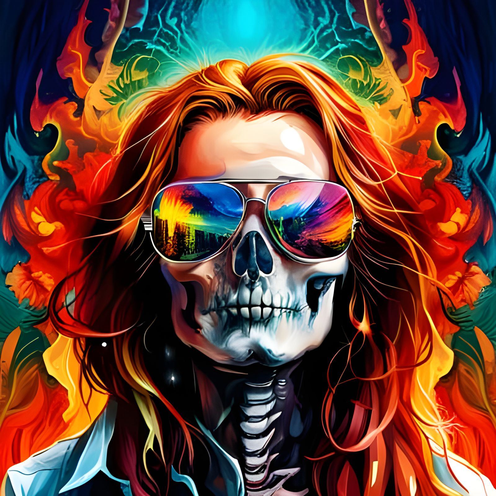 Janis Joplin by Night cafe  by @OneMich01