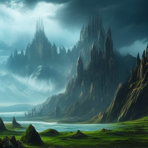 Cinematic fantasy landscape - AI Generated Artwork - NightCafe Creator