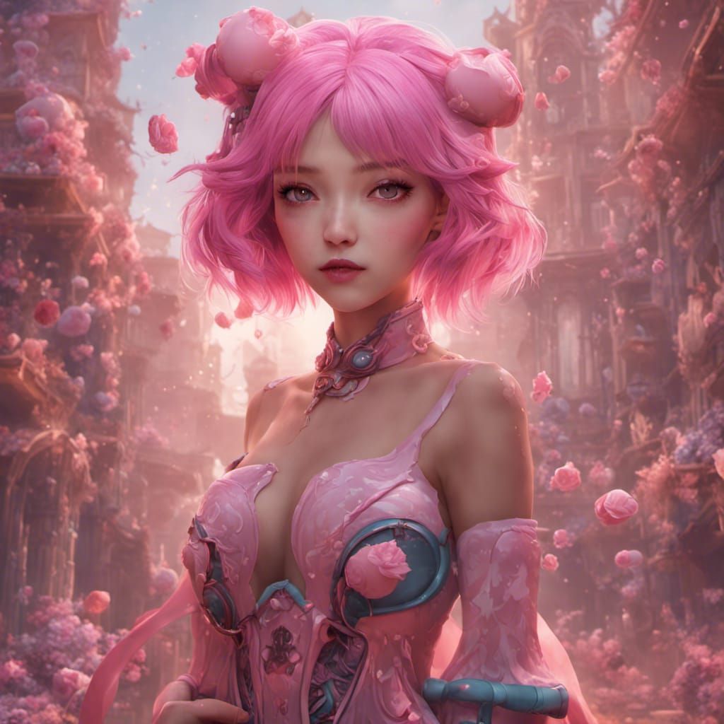 Pink Hair Girl Ai Generated Artwork Nightcafe Creator