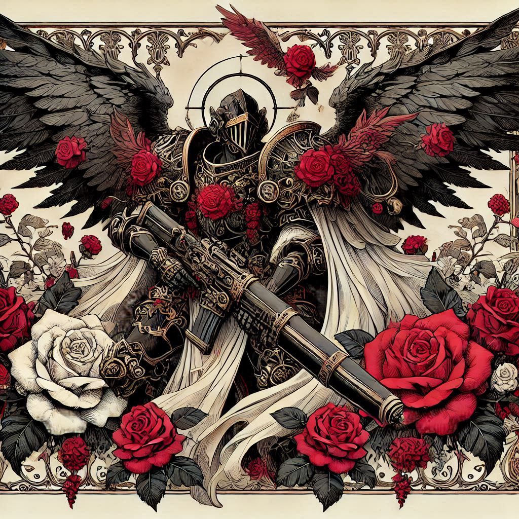 Angel with a machine-gun ?