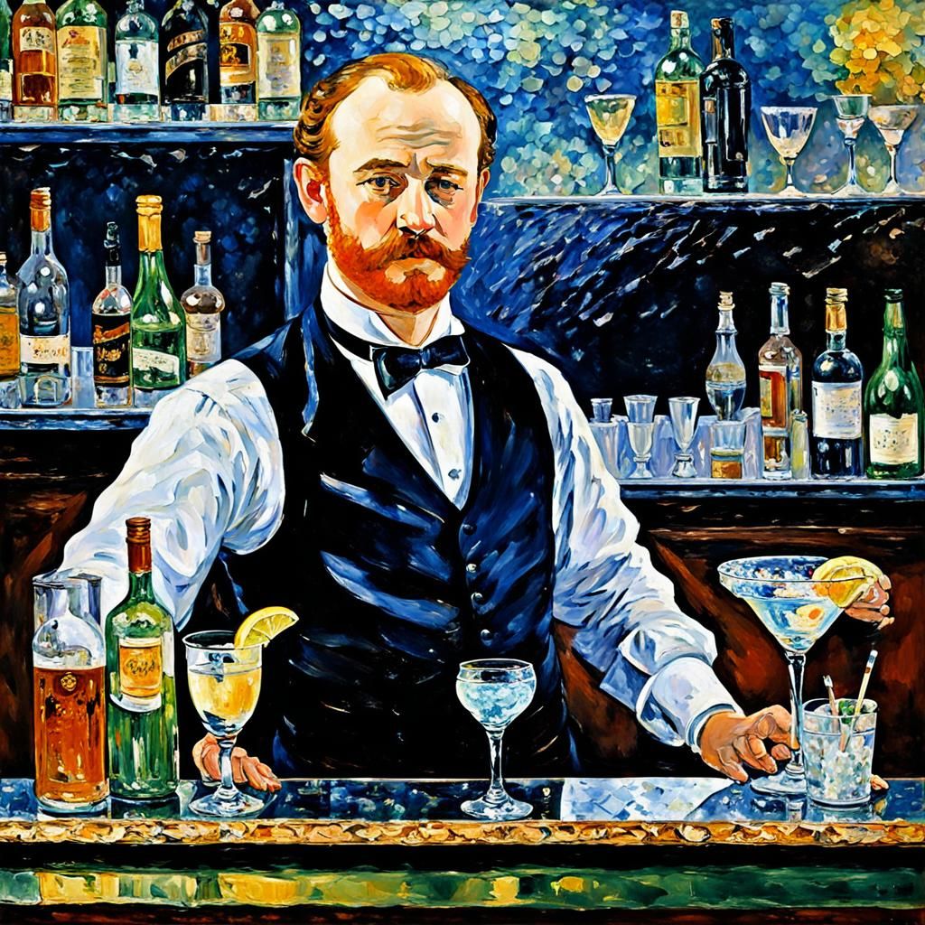 Bartender of a Bar at the Folies-Bergère!