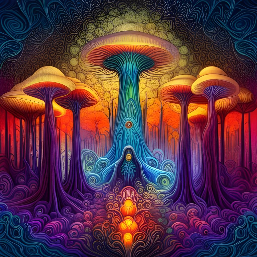 Shroom World - AI Generated Artwork - NightCafe Creator