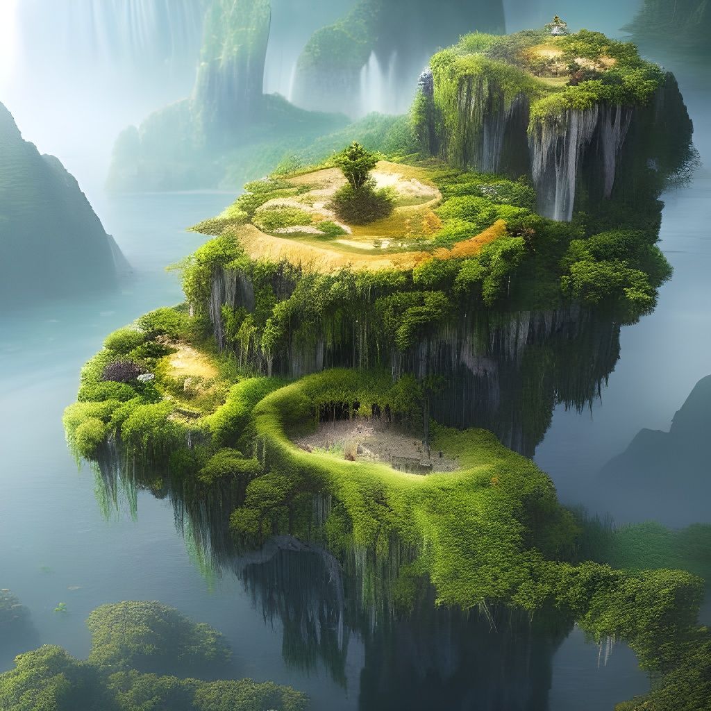 Floating Food Forest  by @Pristine Origin Arts