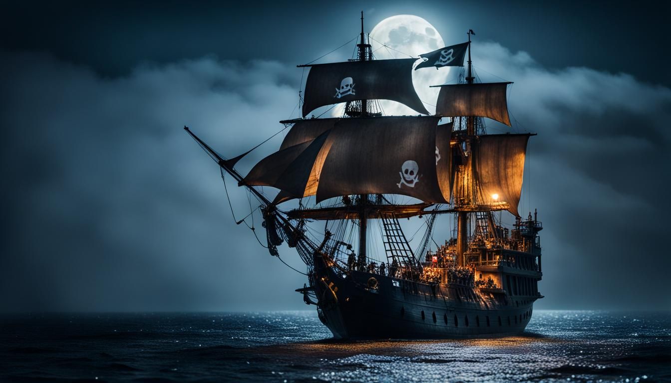 Ghost pirate ship - AI Generated Artwork - NightCafe Creator