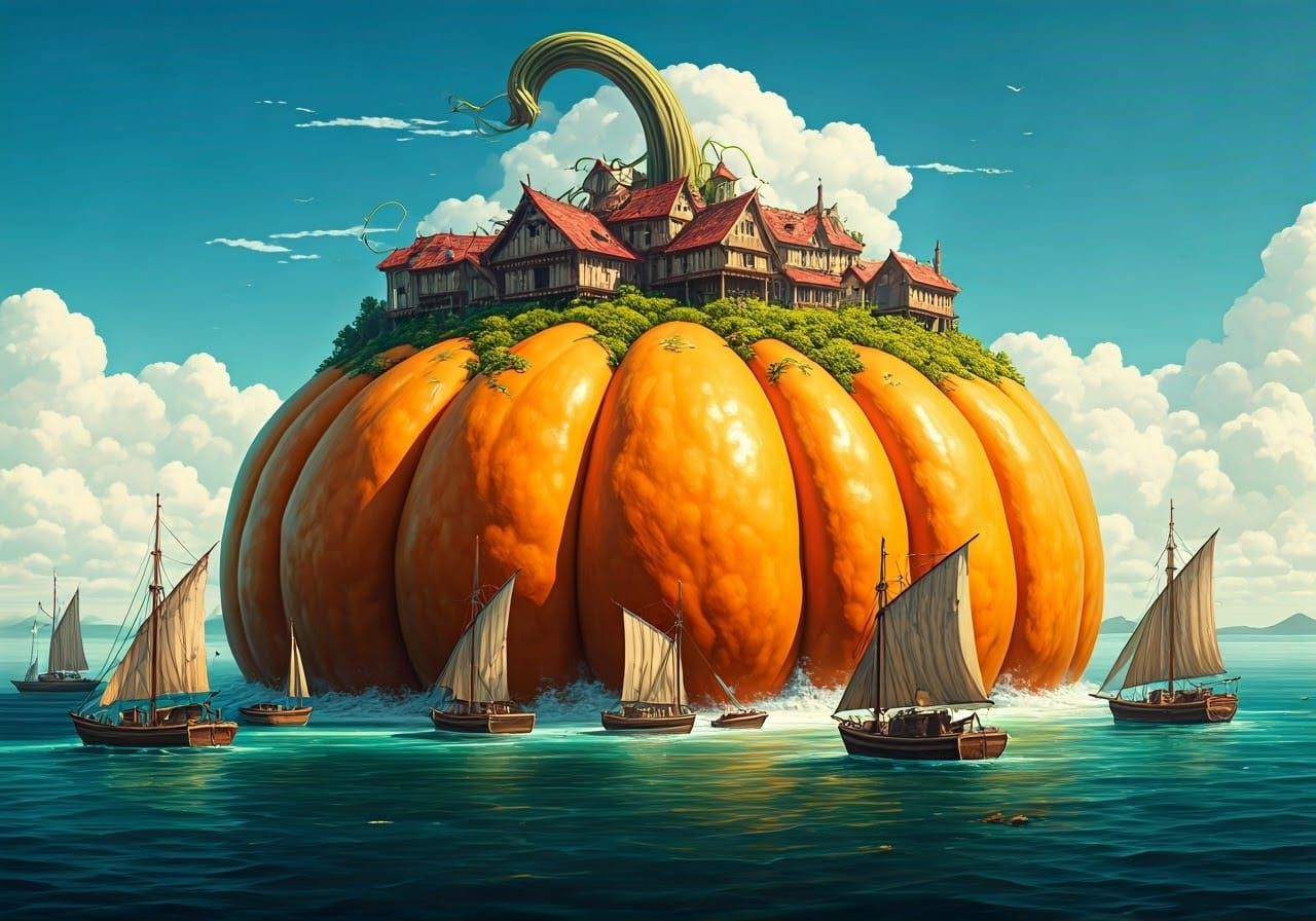 Fishermans pumpkin island  by @svetionicar