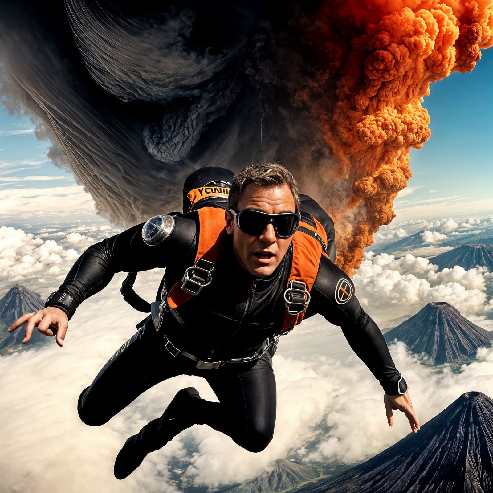 James Bond escaping   by @James