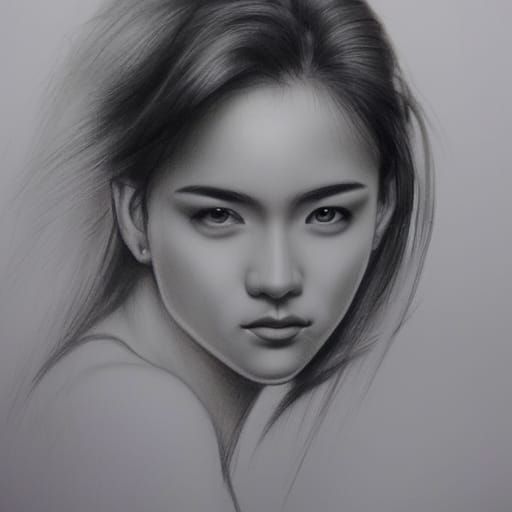 Beautyfull woman head and shoulders - AI Generated Artwork - NightCafe ...