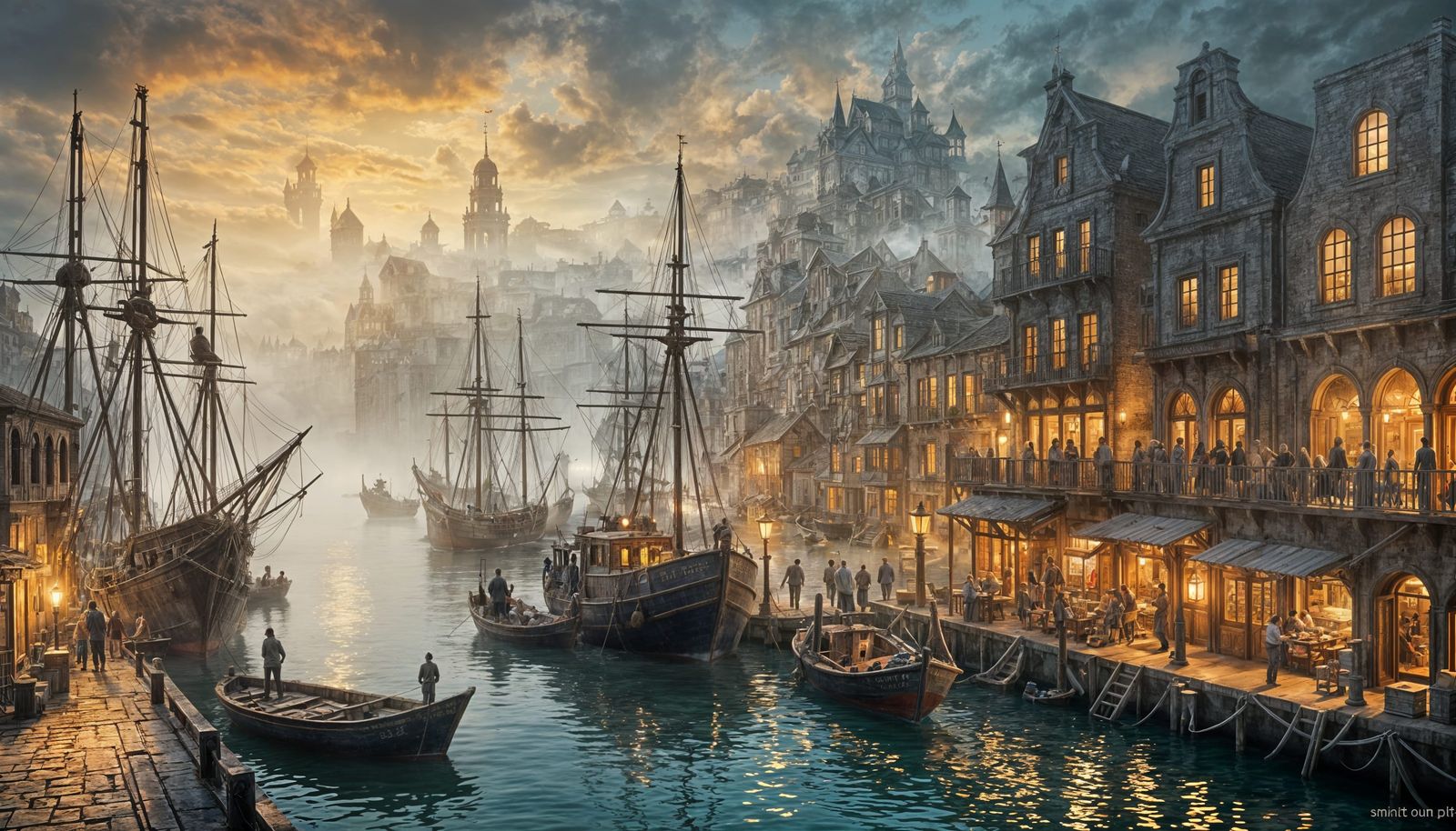 Mystic Harbor at Dusk  by @AYYS