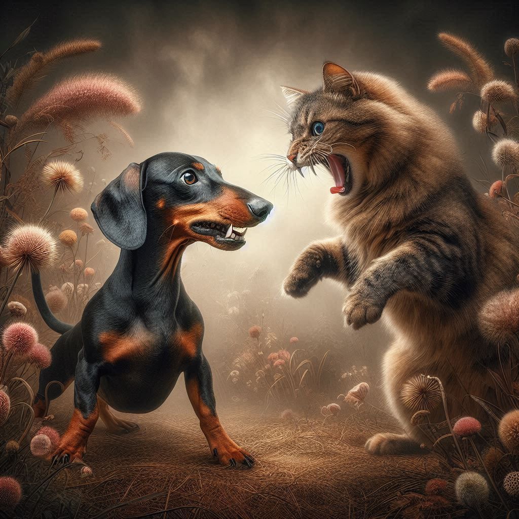 Come here dog, I'm going to scratch your snout 😁😸😸😜.