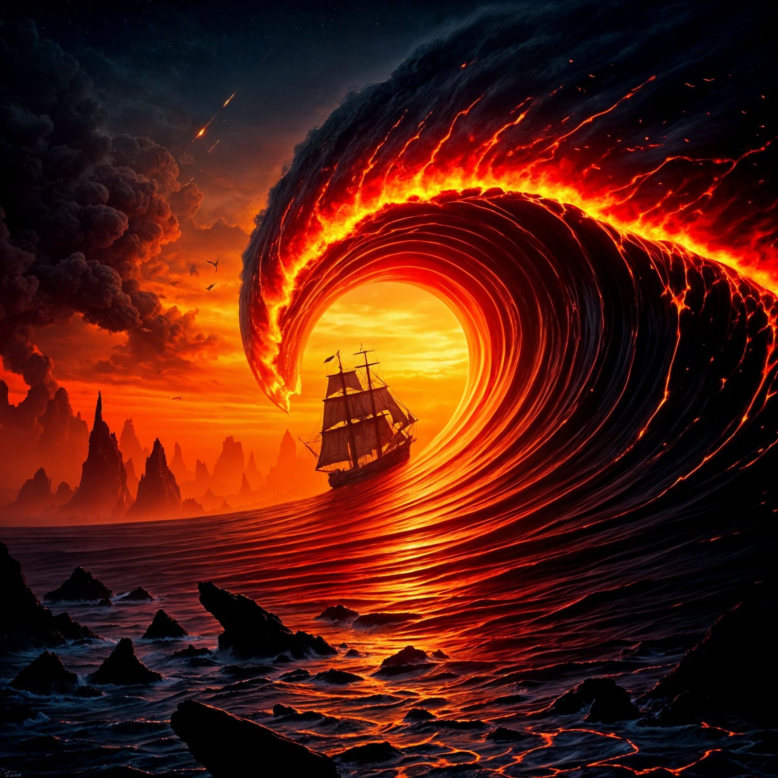 Apocalyptic Seas  by @Blue Nosed