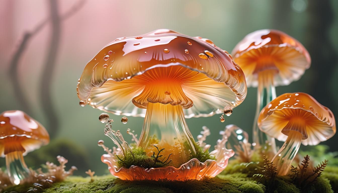 🍄🌳☔️ Jelly sculpture gummy mushroom  by @Patrick Francart