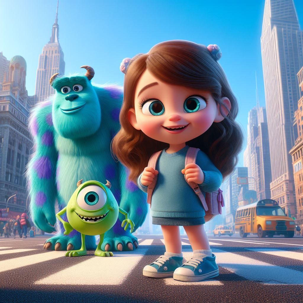 The adventures of Sulley, Mike and Boo in NYC