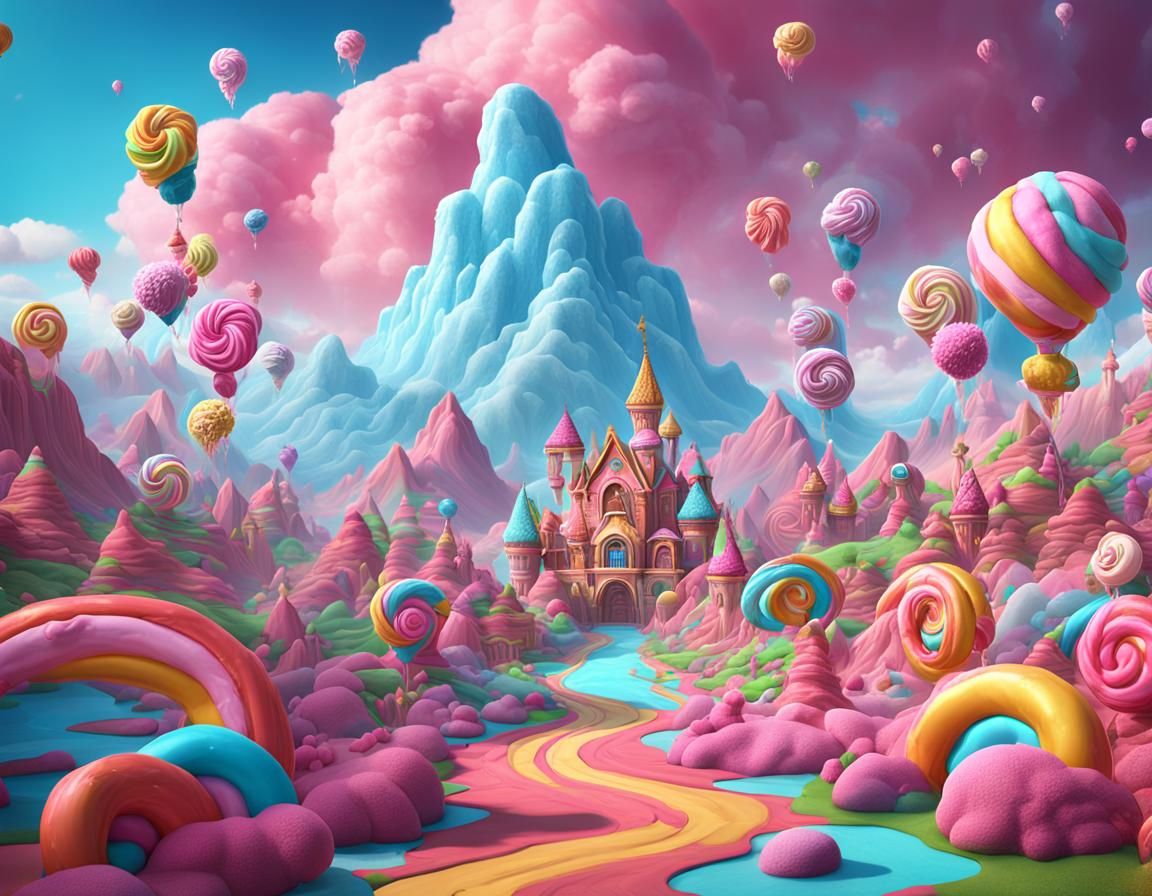 Candy land - AI Generated Artwork - NightCafe Creator