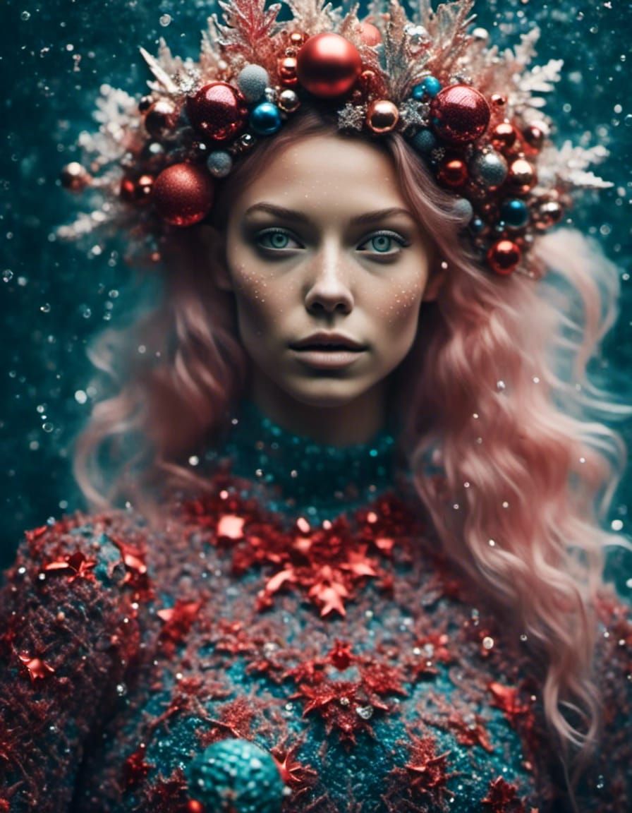 Natural Photograph Portrait: "Beautiful
Christmas sweater Me...