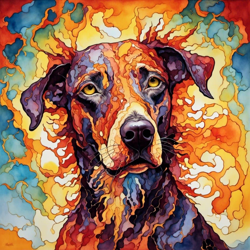 <lora:Hot Demonic Weather:1.0> Dog