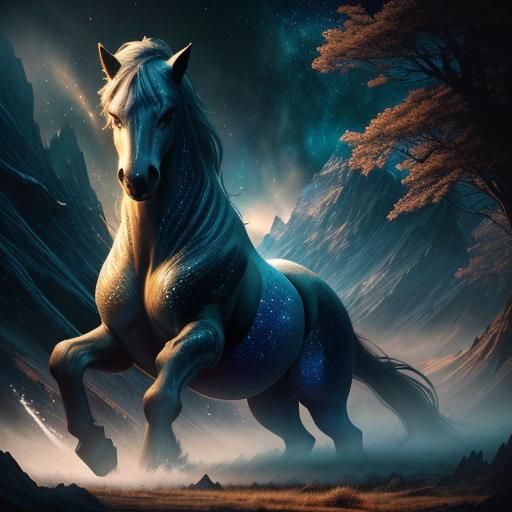 Galaxy horse