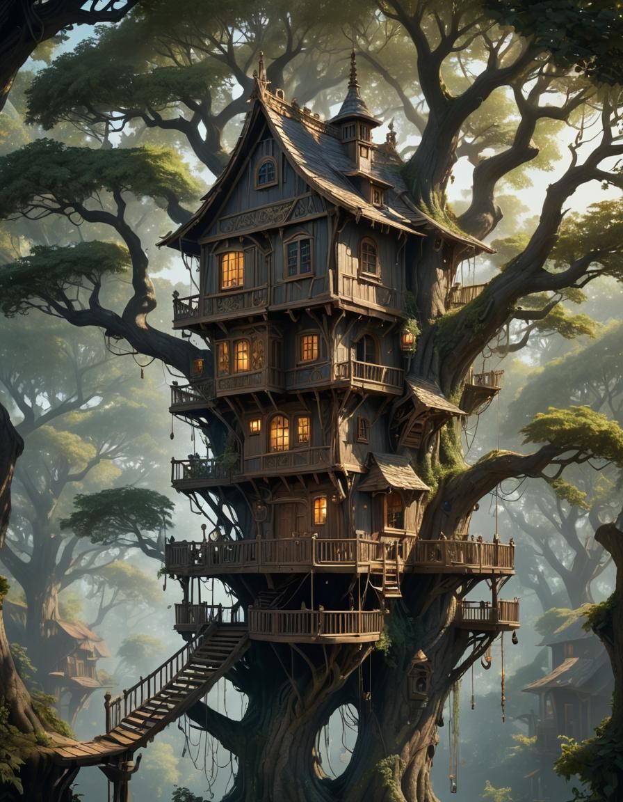 Fantasy tree house