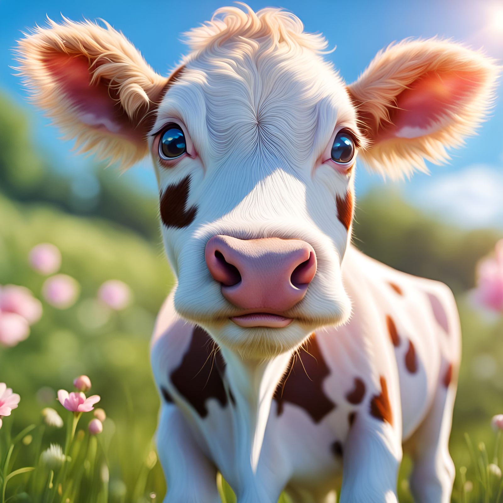 Cow as a Work of Art - AI Generated Artwork - NightCafe Creator