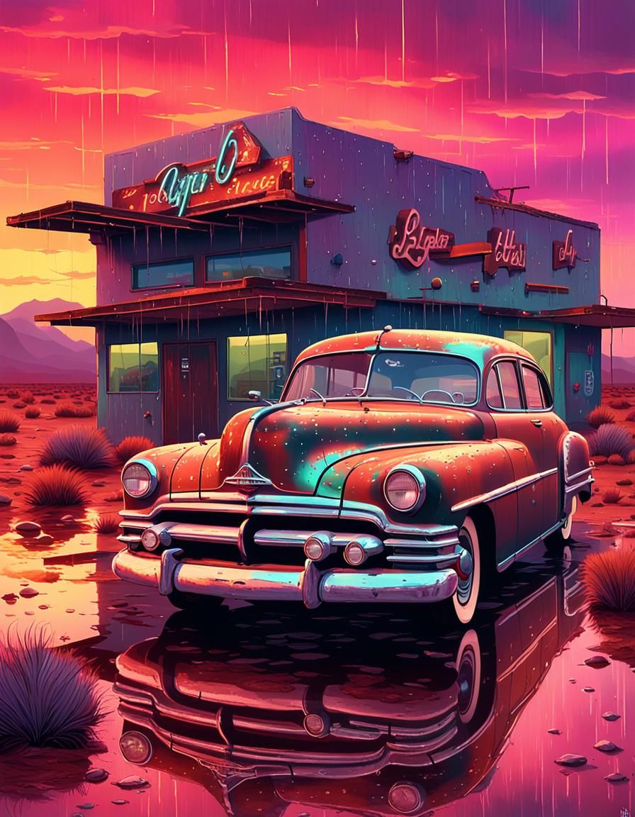Road Trip Diner  by @Arty Farty