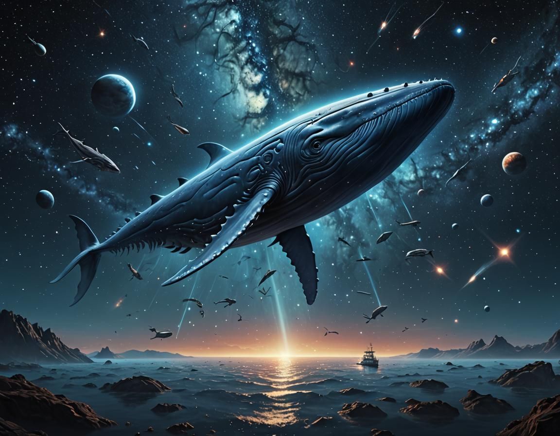 Blue Whale - AI Generated Artwork - NightCafe Creator