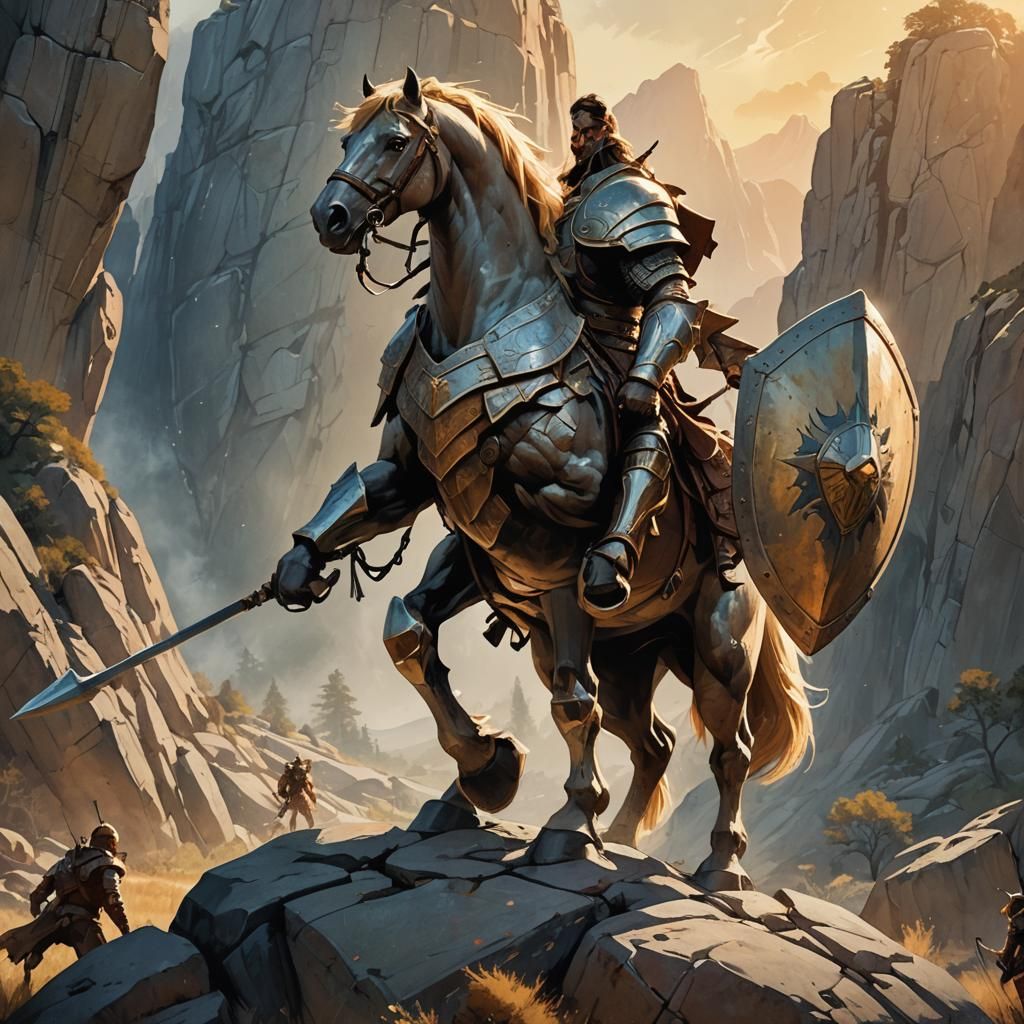 Armored Centaur General Ready for Battle