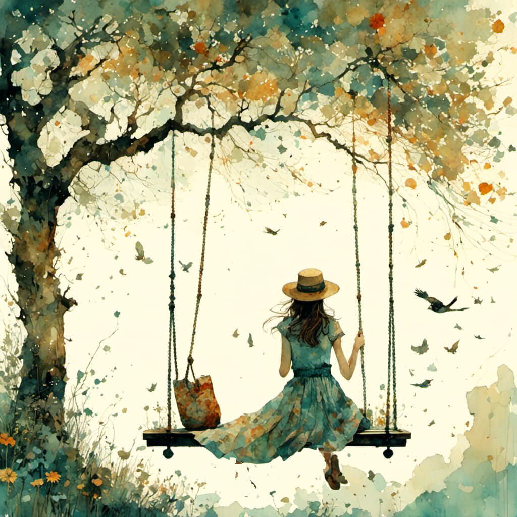 girl on a swing