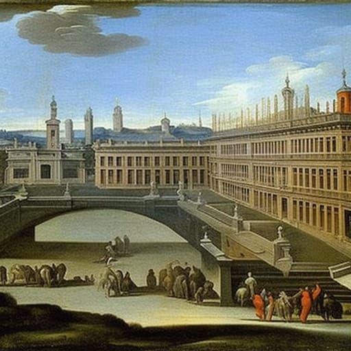 A scientific City by Agostino Carracci