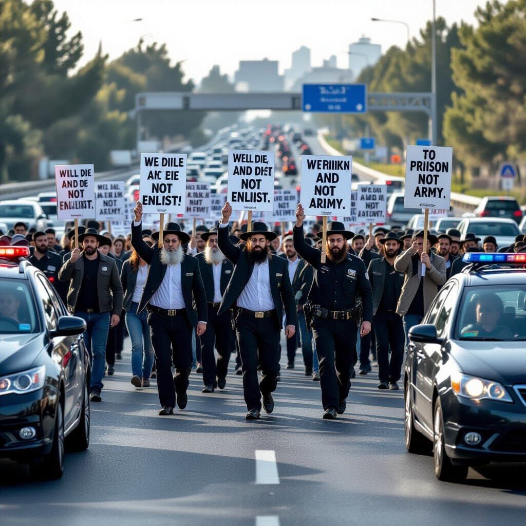 Orthodox Jewish Protest Disrupts Israeli Highway