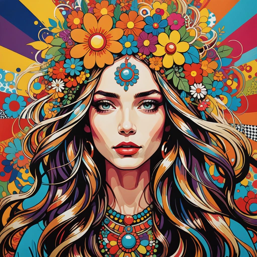 Pop Art Hippie  by @Vic Williams