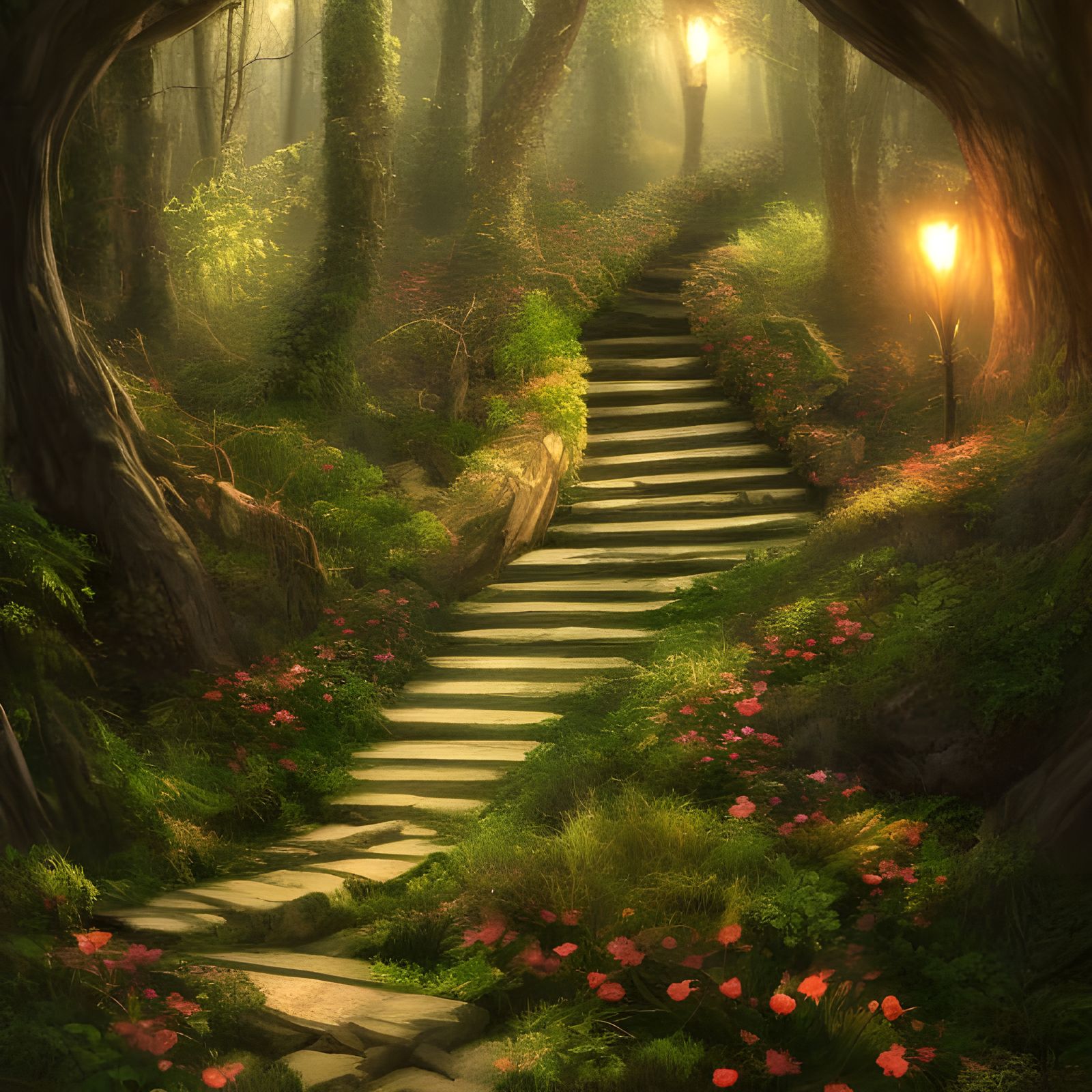 Fairy stairway false