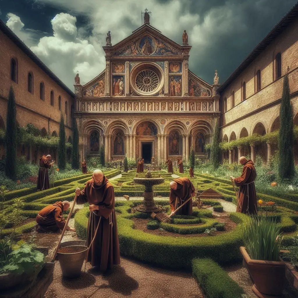 In a Monastery garden