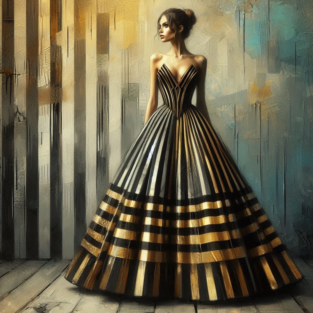 Striped Gown