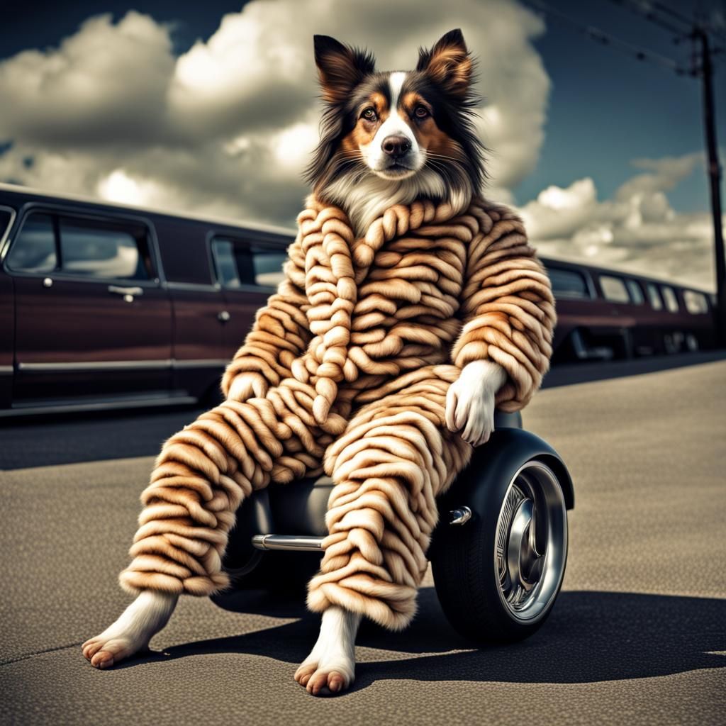 I'm wearing a fur pajamas
I ride a hot potato
It's tickling ...
