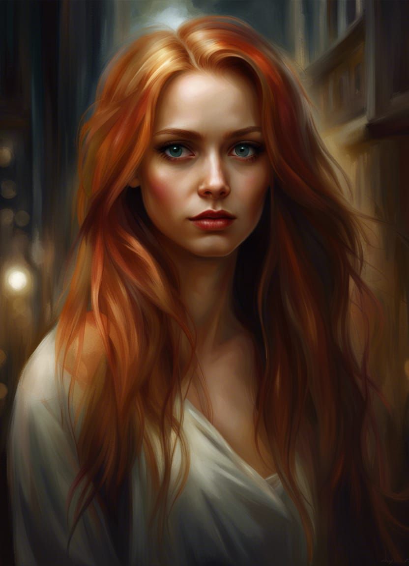 Redhead - AI Generated Artwork - NightCafe Creator