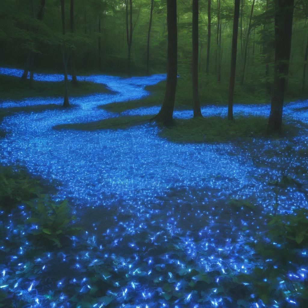 Millions of Blue Ghost Fireflies ♡ Blue Ridge Mountains Forest Floor ...
