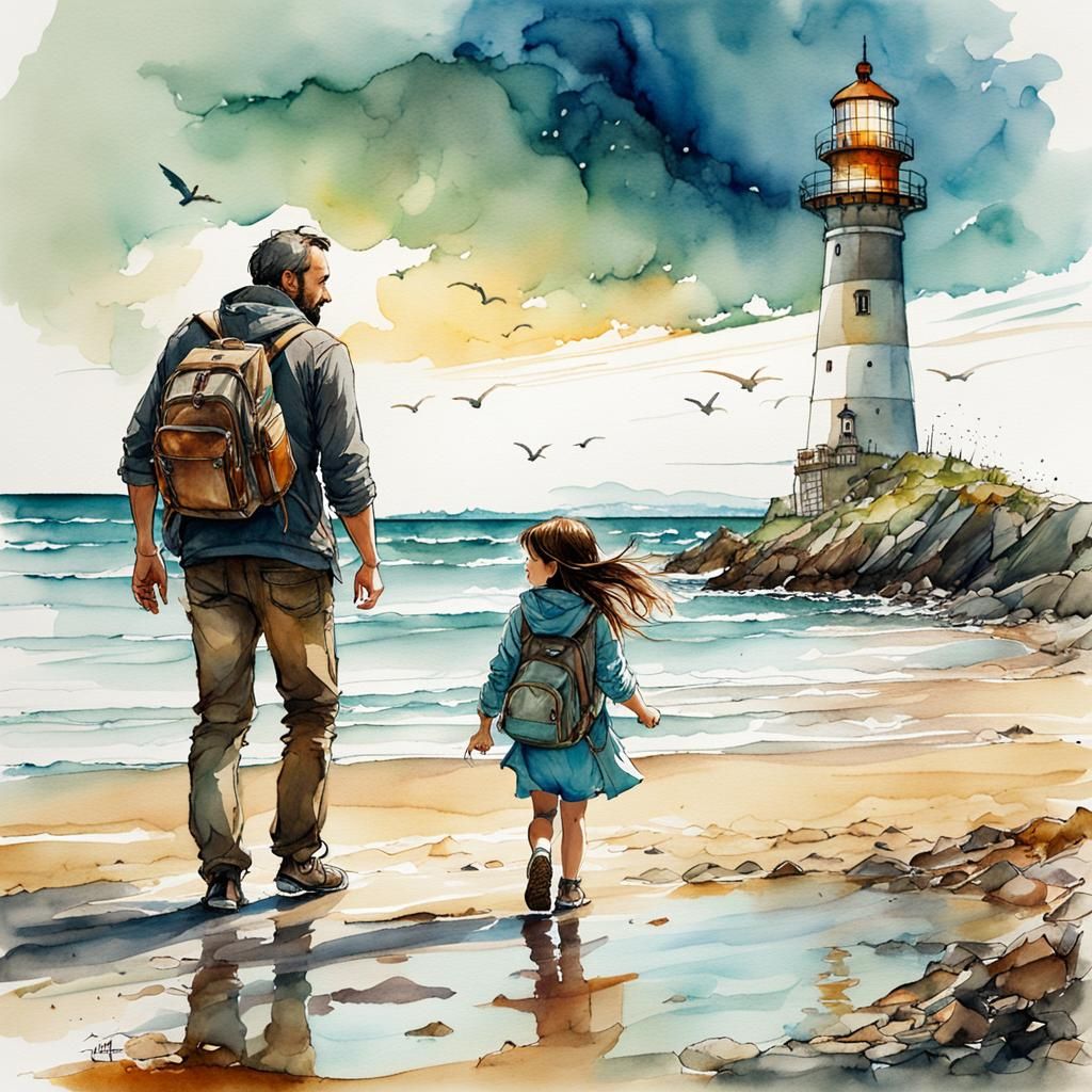 Beach walk  by @Laevos