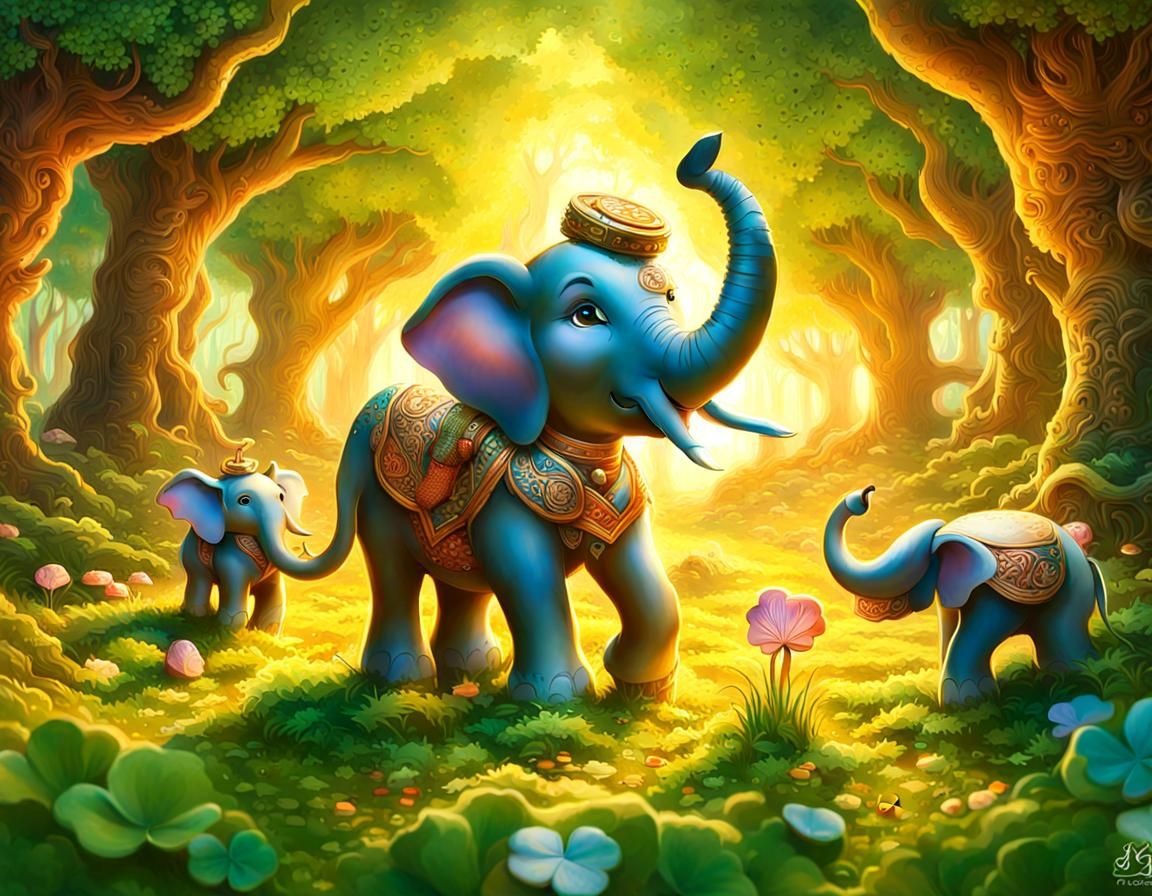 Elephants bring good luck AI Generated Artwork NightCafe Creator
