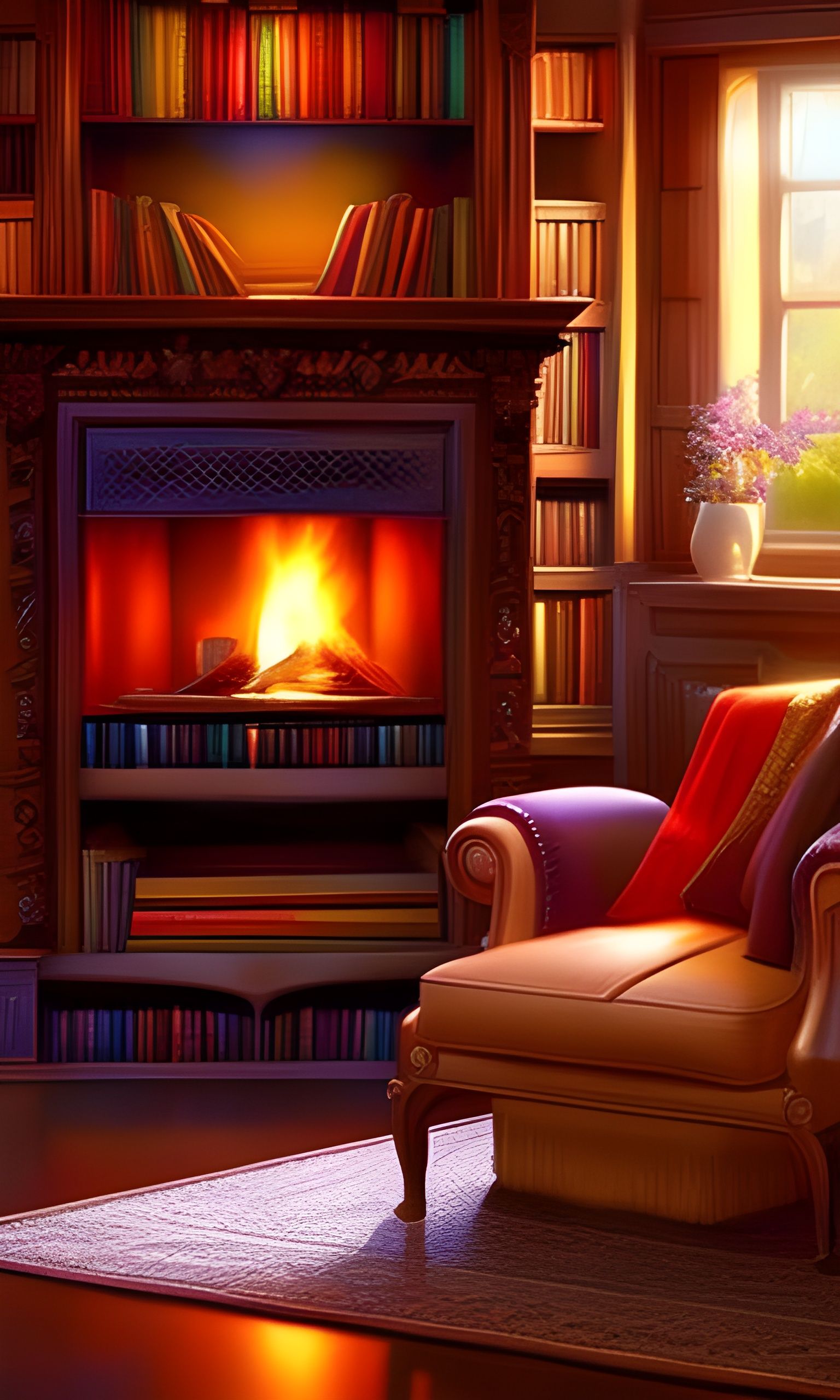 Lovely living room - AI Generated Artwork - NightCafe Creator