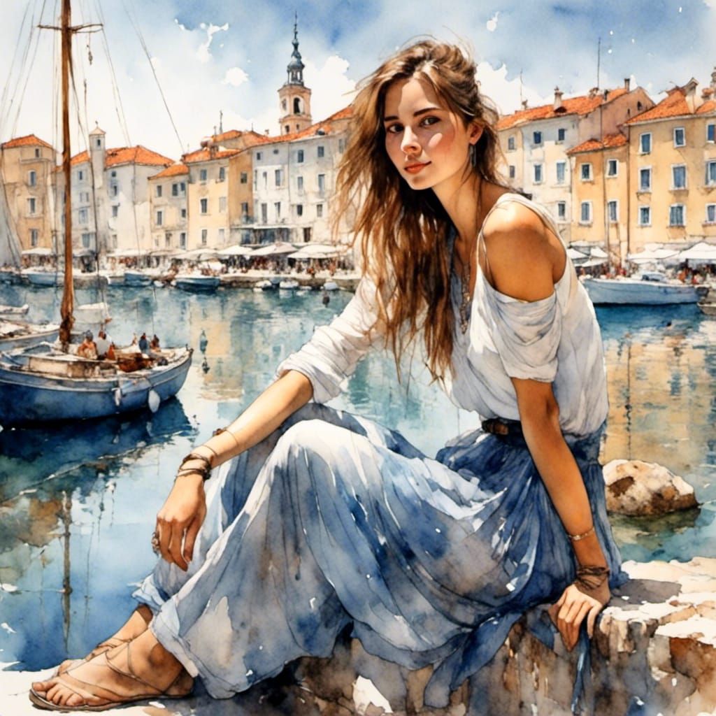 Enjoying the view  by @AI Capricorn