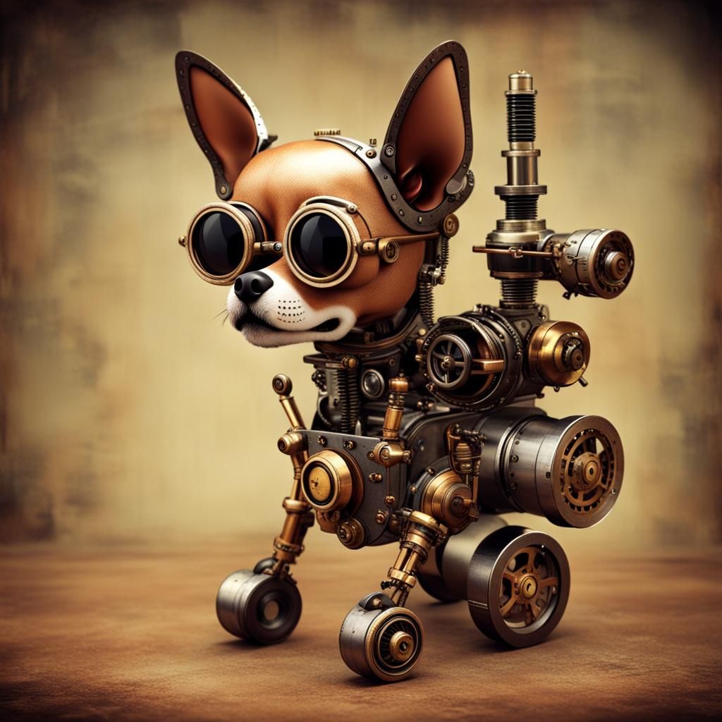 a robot chihuahua