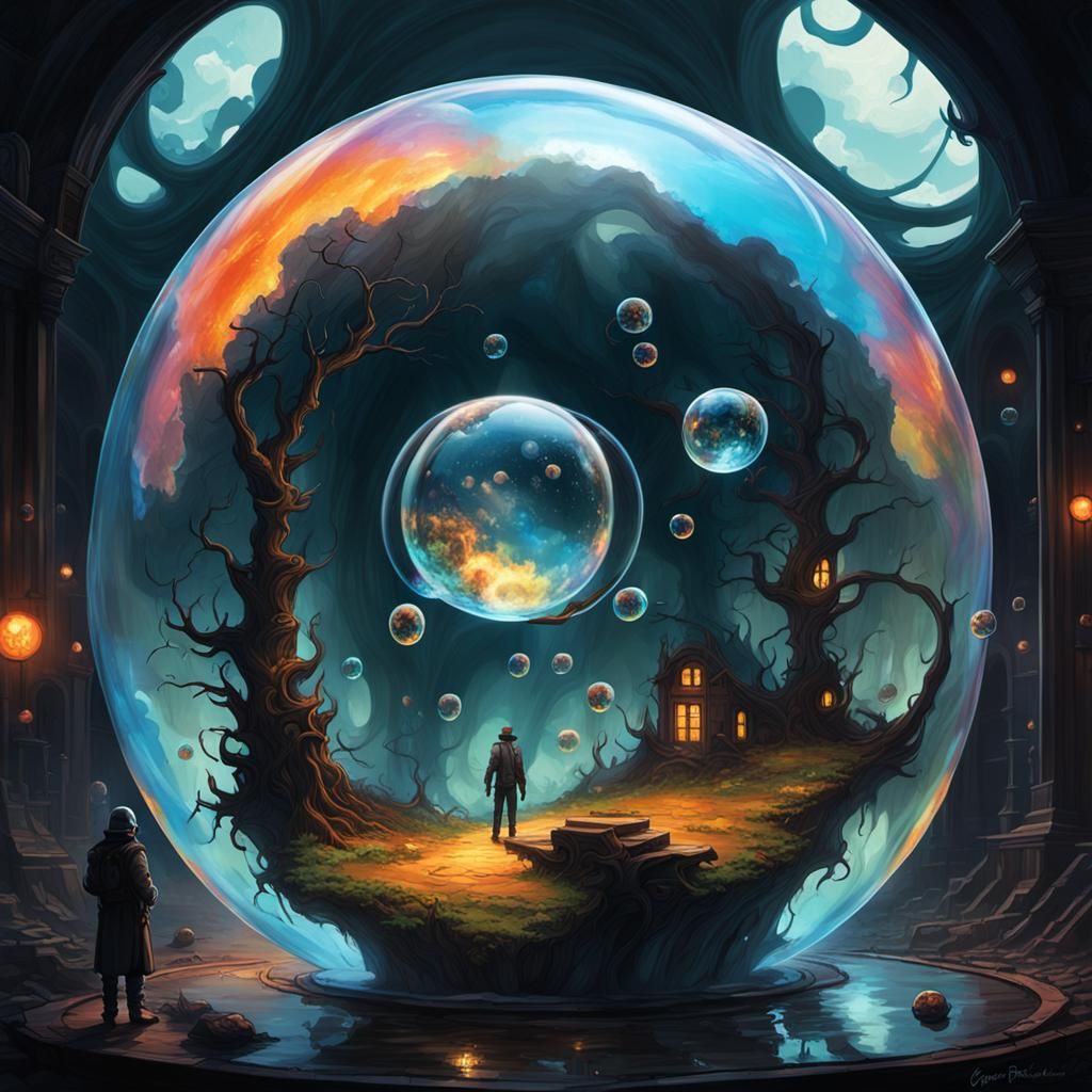 Post-Apocalyptic Bubble World: Sinister Fantasy