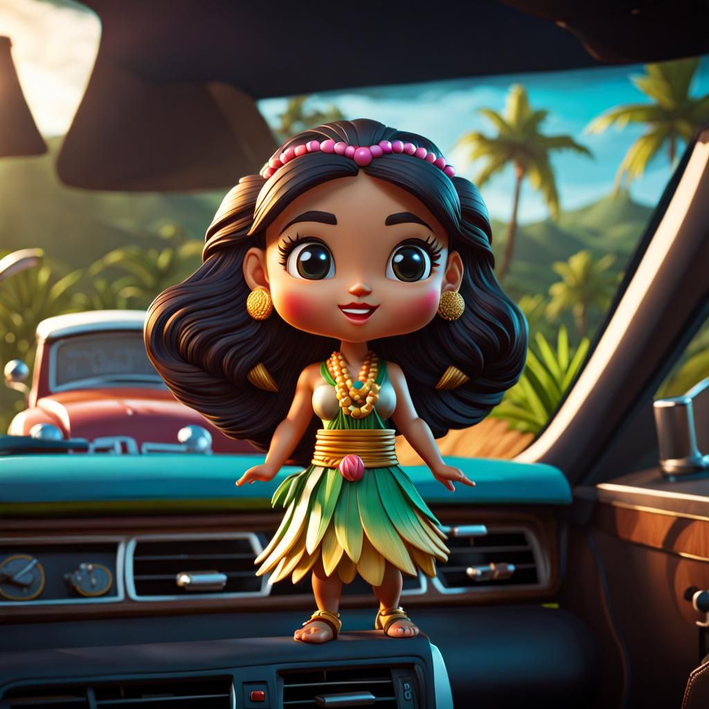 Classic Hula Girl  by @AlwaysAging