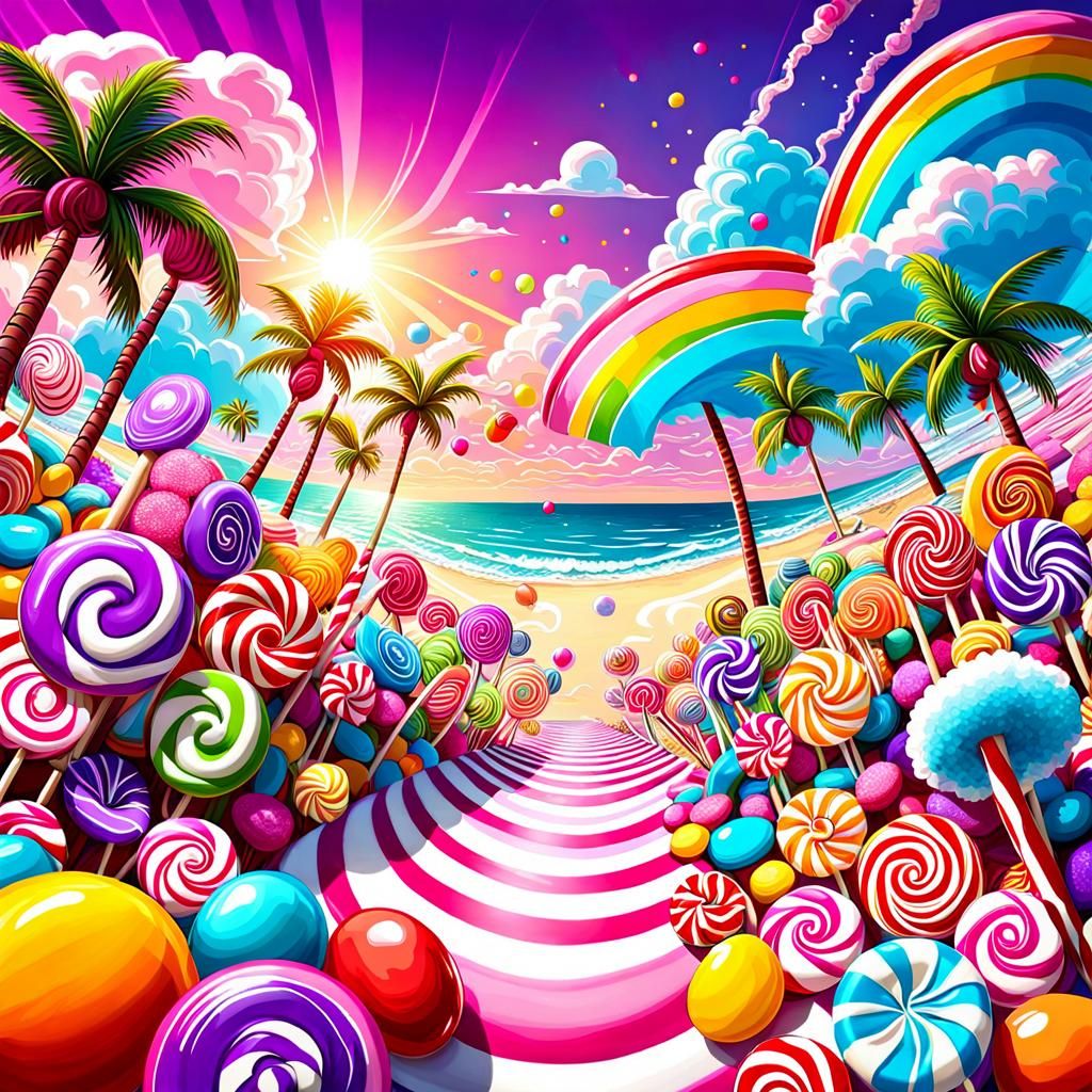 Candy paradise AI Generated Artwork NightCafe Creator
