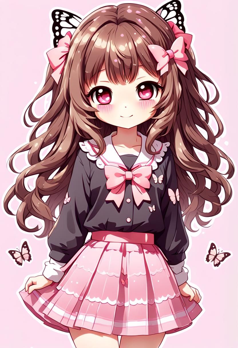 Cute Chibi Girl - AI Generated Artwork - NightCafe Creator