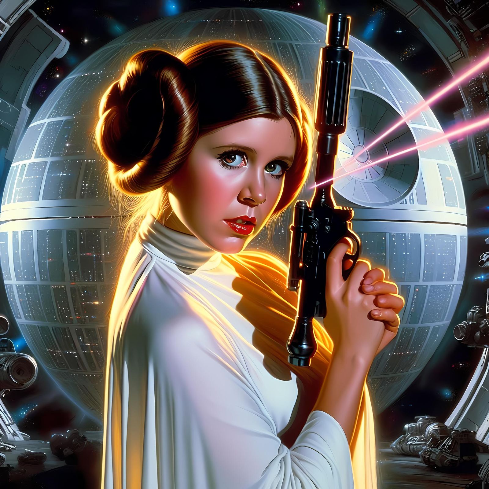 Classic Princess Leia Action Shot! ✨🎬🤍