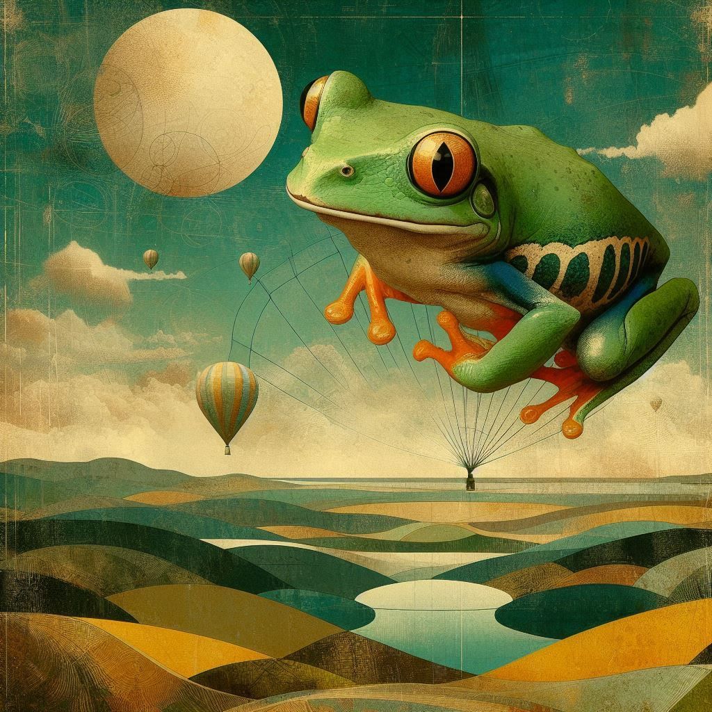 frog in the sky