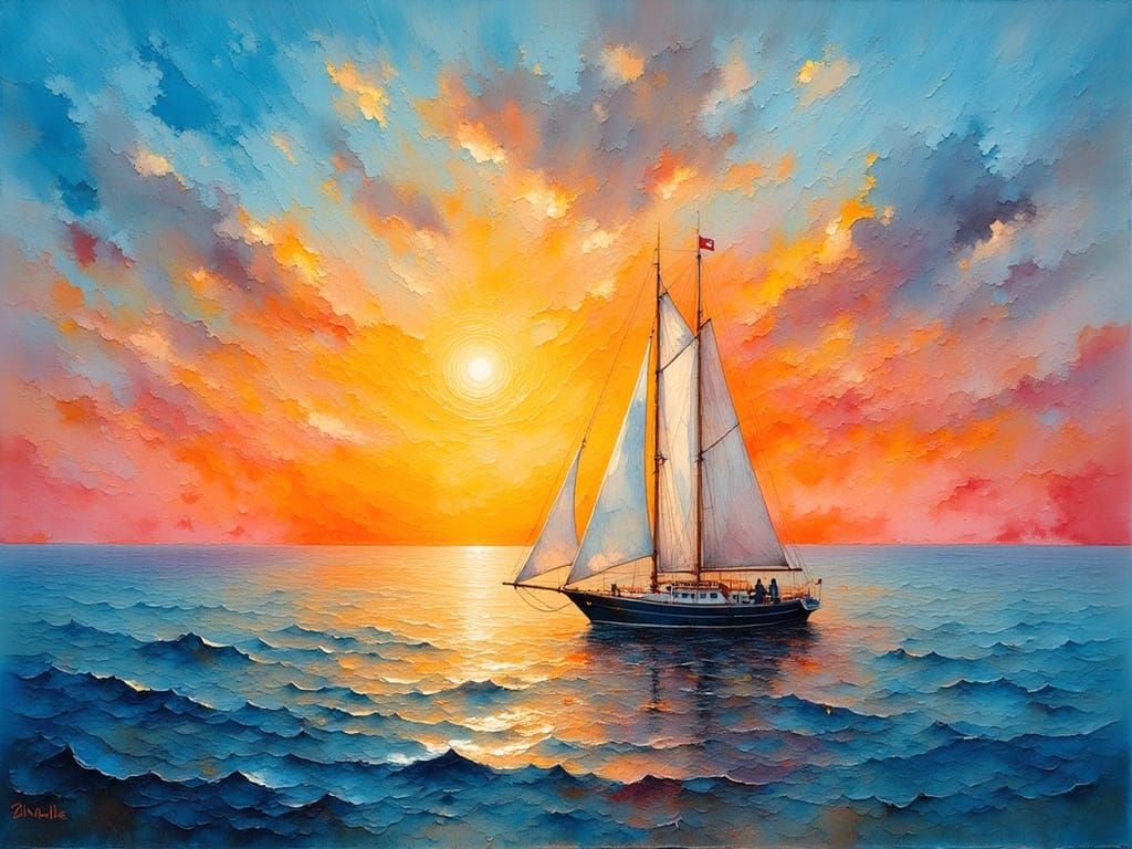 sunset at the lake  by @Polina