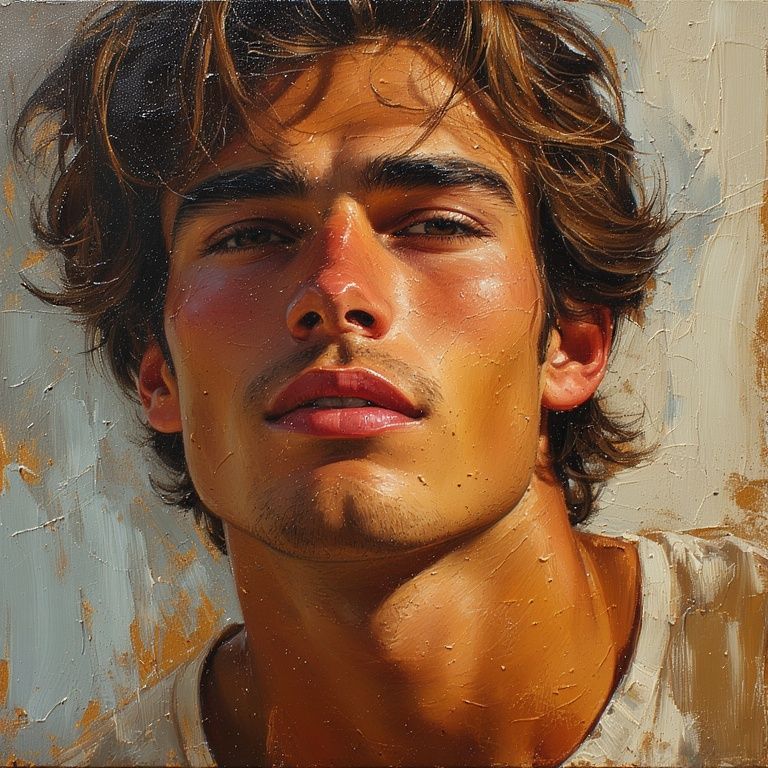 Portrait of a man with a carefree look